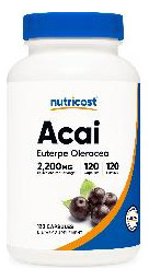 Suplemento Nutricost Extrato De Açaí 2,2 G 120 Cápsulas Vege - Imagem 2