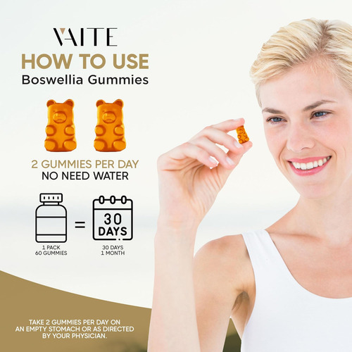 Gomas De Extrato De Boswellia Vaite - Suplemento Vegetariano - Imagem 4