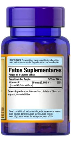 Puritans Pride Vitamina Diu-100 Softgels