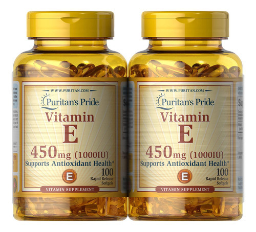 Vitamina E Puritans Pride 450mg 200 Cápsulas