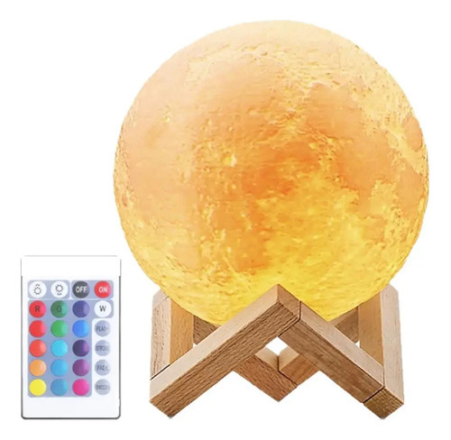 Carregamento - Controle Remoto De 16 Cores - Lua De 12 Cm -