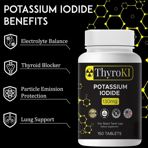 Comprimidos De Iodeto De Potássio Thyroki 130 Mg (150 Compri - Imagem 2