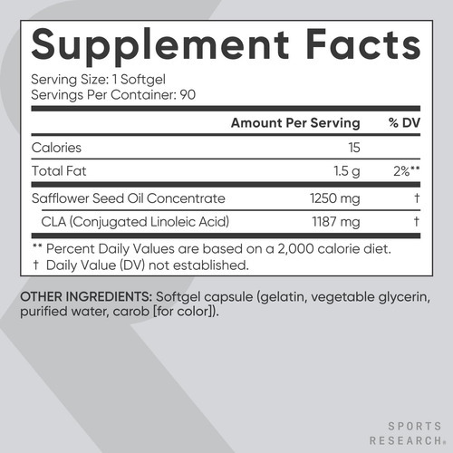Sports Research Cla - 1250mg Com Ácido Linoléico Conjugad... - Imagem 6