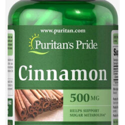 Cápsulas De 500 Mg De Canela Do Orgulho Puritanos, Contagem