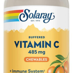 Solaray Vitamina C Mastigável Com Rose Hips E Acerola Cherry