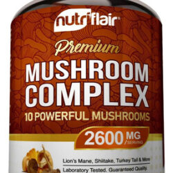 Suplemento De Cogumelo Nutriflair 2600mg, 90 Cápsulas - Mist
