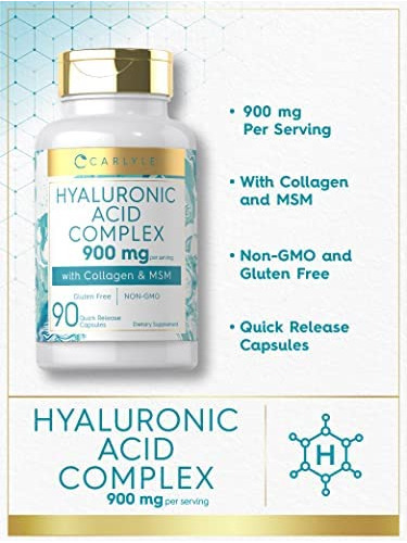 Colágeno Carlyle Com Ácido Hialurônico 900mg | 90 Cápsulas - Imagem 3