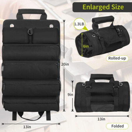 Bolsa De Ferramentas Rolável Multifuncional Thx Canvas - Imagem 17