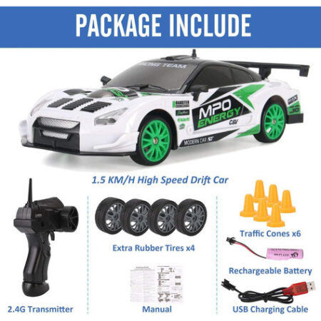 Brinquedo Drift Rc Car 4wd Drift Car Com Controle Remoto Dri - Imagem 31