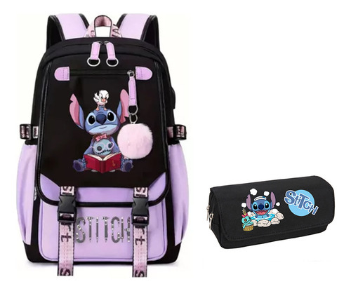 Mochila De Grande Capacidade 2025 New Series Stitch W1 2pc - Imagem 2