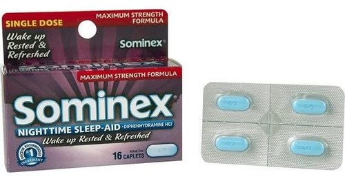 Cápsulas Sominex Nighttime Sleep-aid, Força Máxima, 16 Cada - Imagem 8