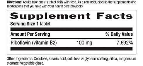 Country Life Vitamina B-2 100 Mg, 100 Unidades - Imagem 2