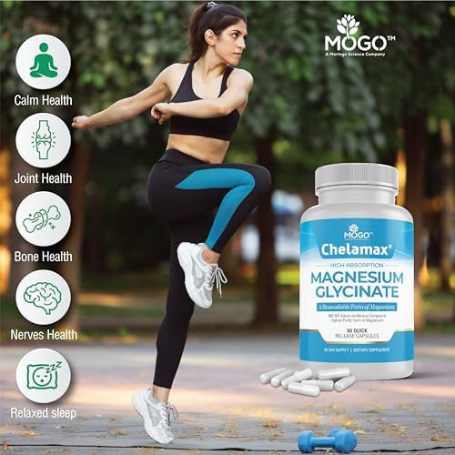 Chelamax Magnésio Glicinato 900mg Para Um Sono Reparador, Cã - Imagem 3