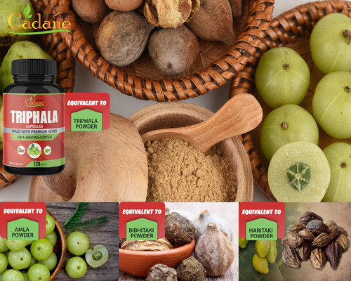 Suplementos Cápsulas Orgânicas Cadane Triphala 3000 Mg 120 C - Imagem 2