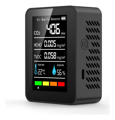 Detector De Qualidade Do Ar Formaldeído Tvoc Sensor Co2 Pm2. - Imagem 3
