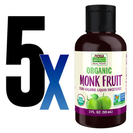 Fruta Dos Monges Now Foods Adoçante Líquido 59ml 5un - Imagem 2
