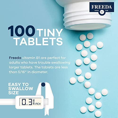 Freeda Vitamina B1 Tiamina 100mg - Suporta Metabolismo Energ - Imagem 4