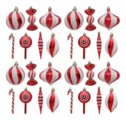 Pacote Com Esferas Para Decoração De Natal 14 Peças De 6 Cm - Imagem 2