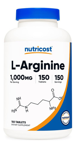 Nutricost L-arginina 1000mg, Comprimidos De Aminoácidos (150