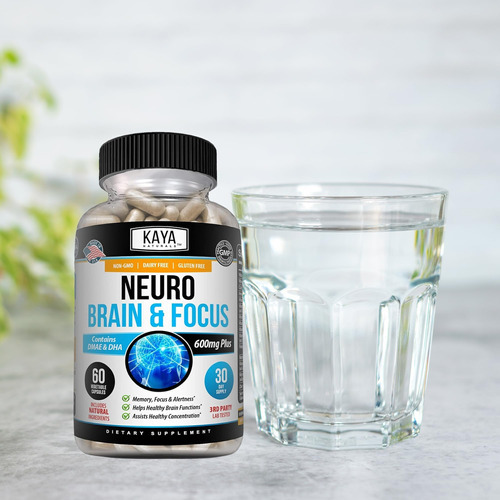 Kaya Naturals - Neuro Cérebro Para Memória E Foco - Cápsula - Imagem 6