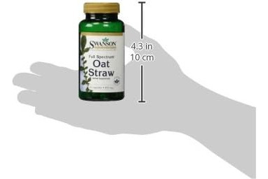 Swanson Full Spectrum Oat Straw 400 Miligrams 60 Cápsulas - Imagem 2