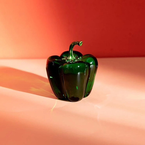3 Peças De Cristal Escultura De Frutas Arte Estante De - Imagem 4