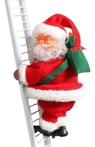 Novo Papai Noel Musical Subindo Escadas Elétricas De Natal - Imagem 6