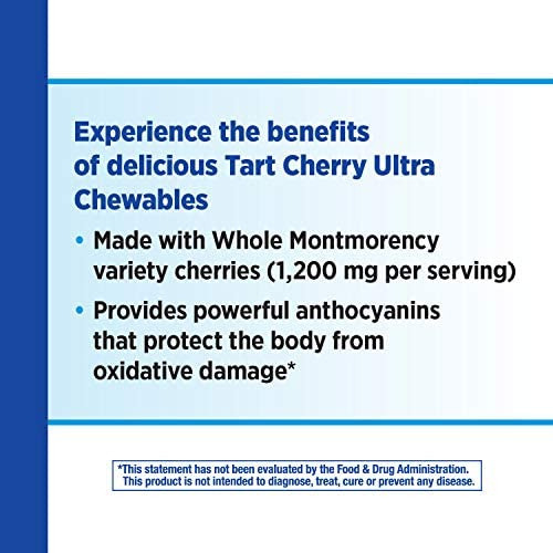 Natures Way Tart Cherry Ultra Mastigável, 1.200 Mg Por Porç - Imagem 4