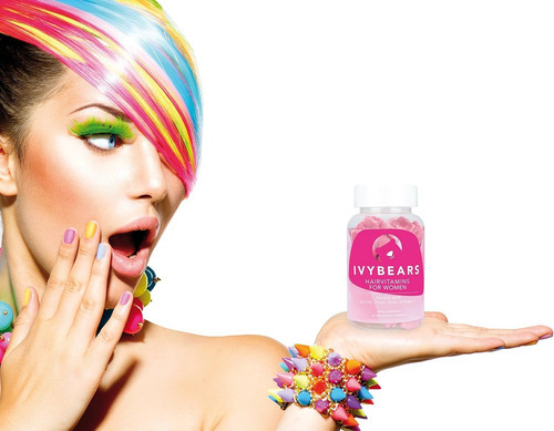Ivybears® | Vitaminas Para Cabelo | Vegetariano | Biotina, Á - Imagem 2