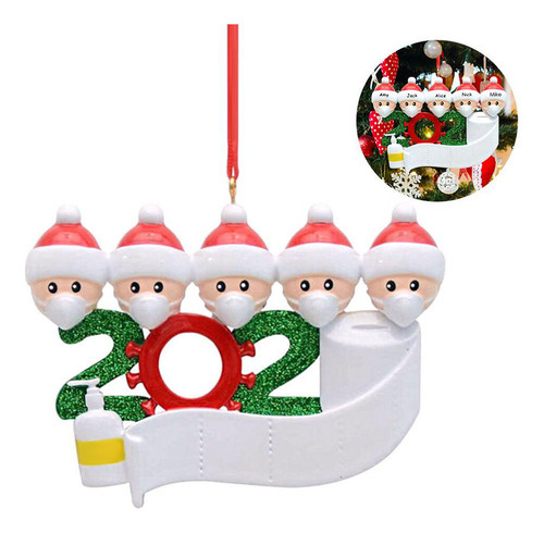 Enfeite De Árvore De Natal Personalizado: Papai Noel E Famíl - Imagem 2
