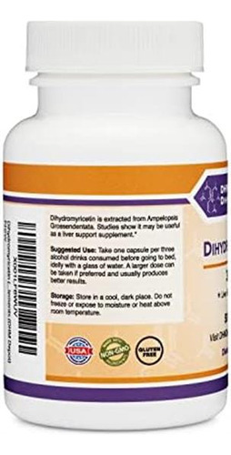 Diidromiricetina (dhm) 50 Cápsulas, 300 Mg, Suplemento De S - Imagem 3