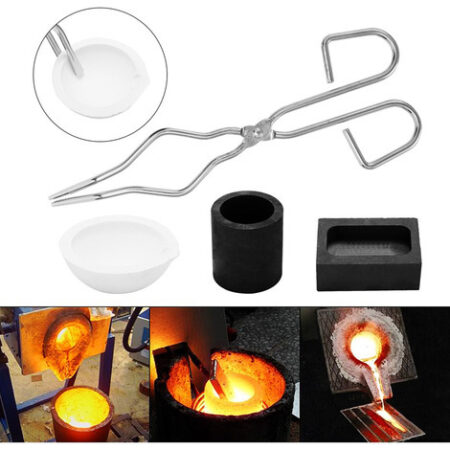 6 Pcs Tocha Fusão Prata Grafite Cadinho Kit Grafite - Imagem 7