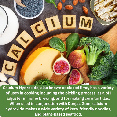 Pó De Hidróxido De Cálcio 100% Natural Para Alimentos E Cosm - Imagem 5