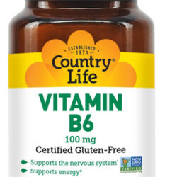 Country Life Vitamina B6 100 Mg - 100 Comprimidos - Pode Aj