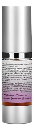Vitamina C/sérum Ácido Ferúlico Now Foods 30ml Importado - Imagem 3