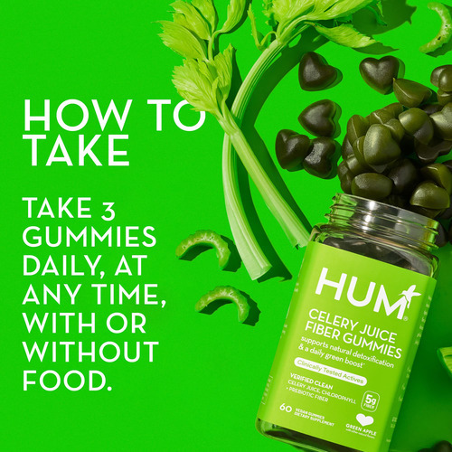 Gummies Hum, Suco De Aipo, Fibra Com Prebiótico Para A Saúde - Imagem 5