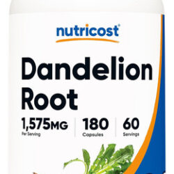 Cápsulas De Extrato De Raiz De Dente De Leão Nutricost 525