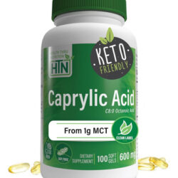 Health Thru Nutrition Ácido Caprílico 600mg 100 Cápsulas Sof