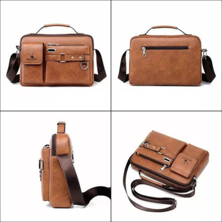 Bolsa Executiva Masculina Em Couro Pu 2023 - Imagem 7