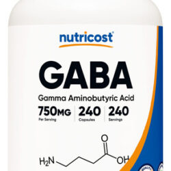 Suplemento Nutricost Gaba (ácido Gama-aminobutírico) 750 Mg