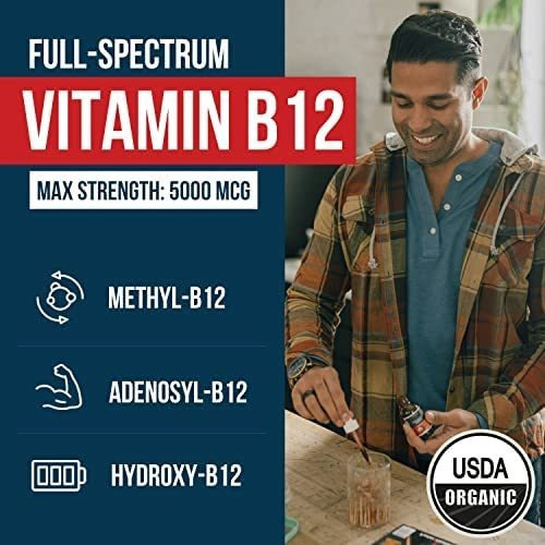 Vitamina B-12 Marca Triquetra, 5000 Mcg, 1 Onça - Imagem 2