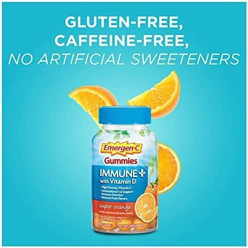 Vitamina C Emergen-c 750 Mg 45 Gomitas/laranja - Imagem 5