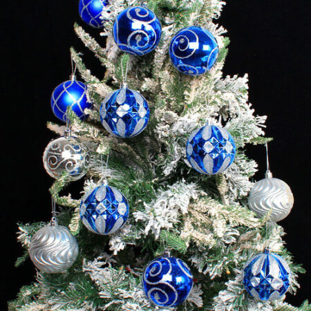 Kit 16 Bolinhas Bola 8cm Árvore De Natal Enfeite Decoração - Imagem 5