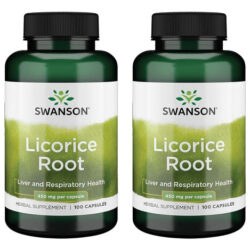 Raiz De Alcaçuz Da Marca Swanson Premium 450 Mg 100 Cápsulas