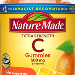 Vitamina C Nature Made 500 Mg 60 Gomitas/laranja
