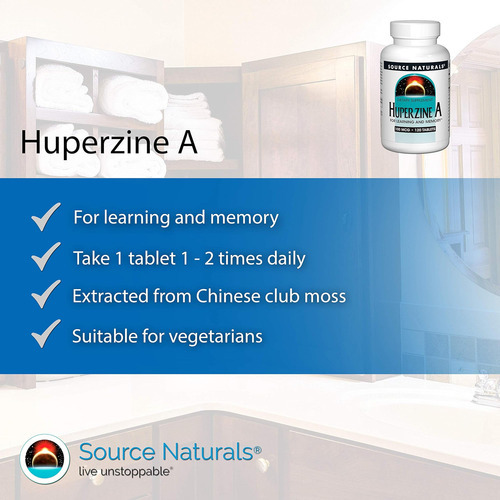 Source Naturals Huperzine A, Para Aprendizagem E Memória*, 1 - Imagem 3