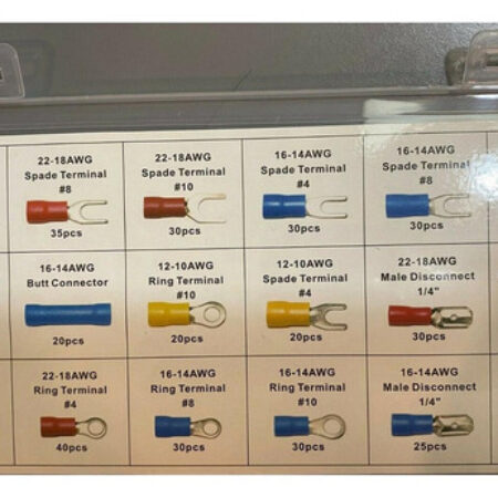 520 Terminais De Fios Elétricos Isolados Sortidos C - Imagem 2