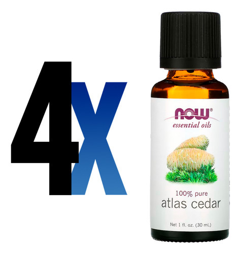Óleo De Cedro Atlas Now Foods 30ml Puro Importado 4un - Imagem 2