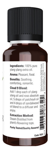 Óleo Extra De Ylang Ylang Now Foods 30ml Puro Importado 4un - Imagem 3