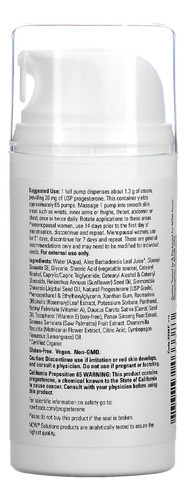 Progesterona Now Foods Creme Pele 85g Importado - Imagem 2